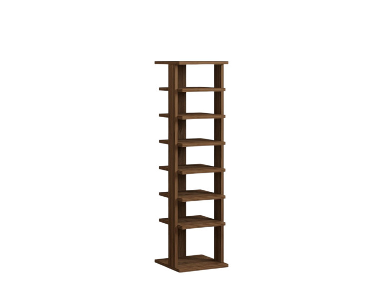 Mueble zapatero de madera "Ayka" - 30 x 30 x 110 cm - Marrón