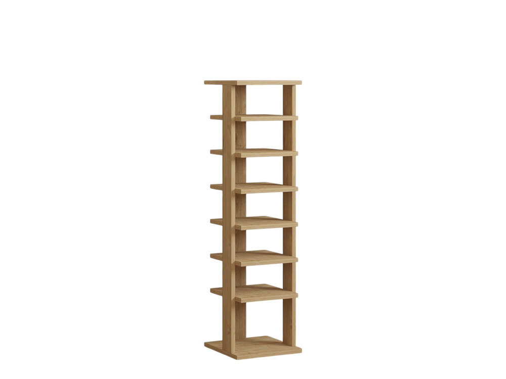 Mueble zapatero de madera "Ayka" - 30 x 30 x 110 cm - Beige