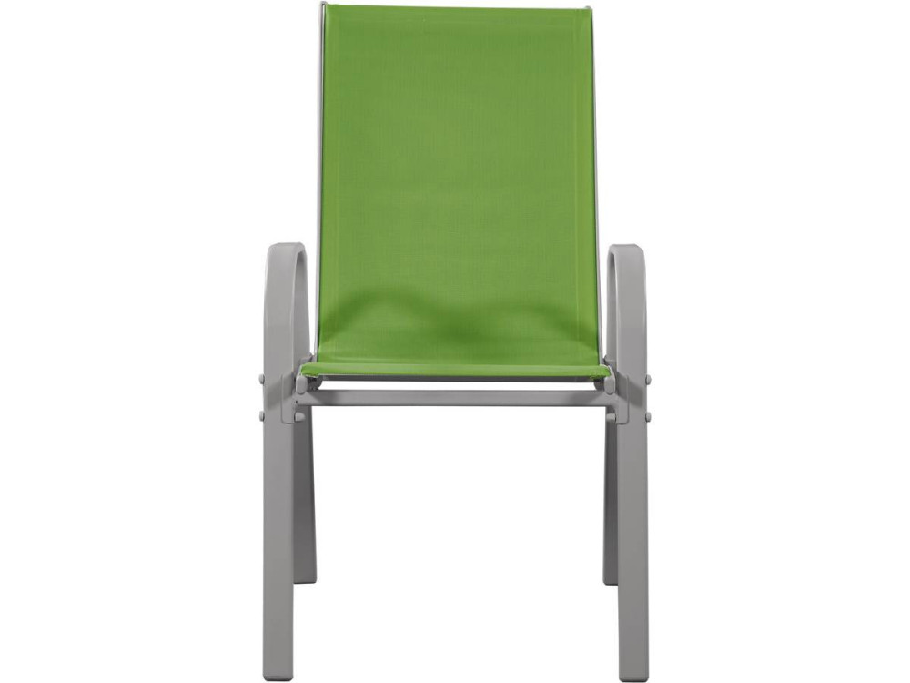 Conjunto De Jardín Mesa + 8 sillas de Textileno "Córdoba"  - Verde