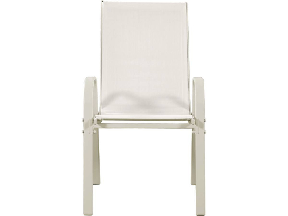 Conjunto De Jardín Mesa + 8 sillas de Textileno "Córdoba" - Crudo