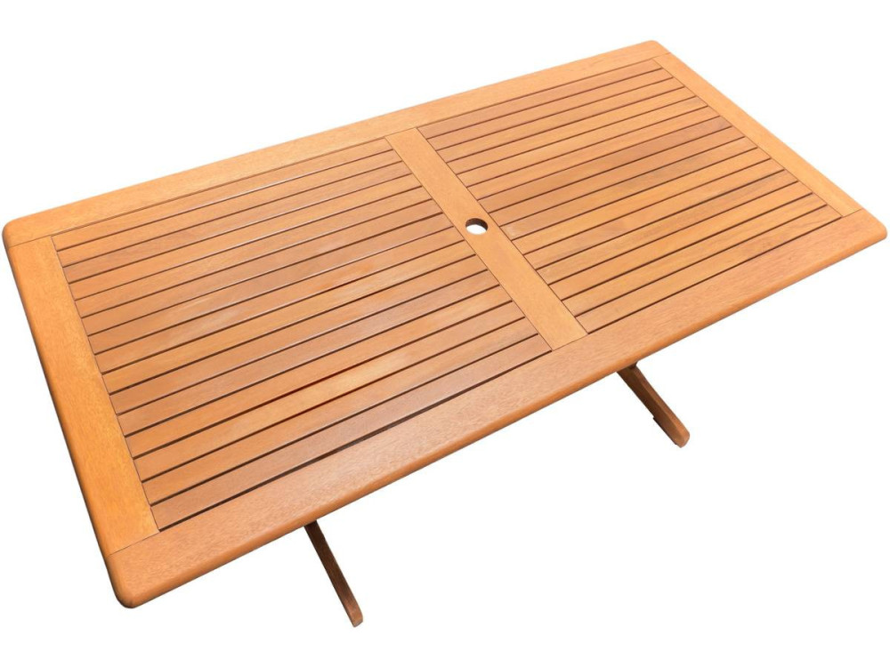 Comedor de jardín "Séoul" - 1 mesa + 8 sillas - Maple - Beige