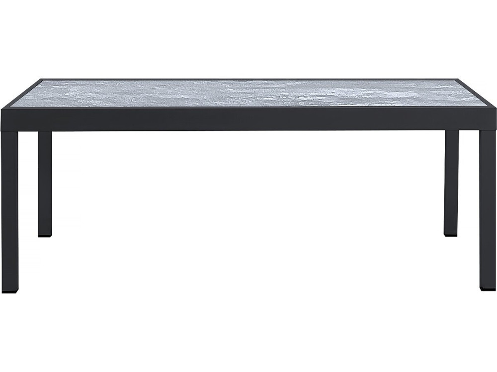 Conjunto de jardín extensible «Lagos» - Mesa extensible 200/320 x 105 x 76 cm - 12 sillas - Negro