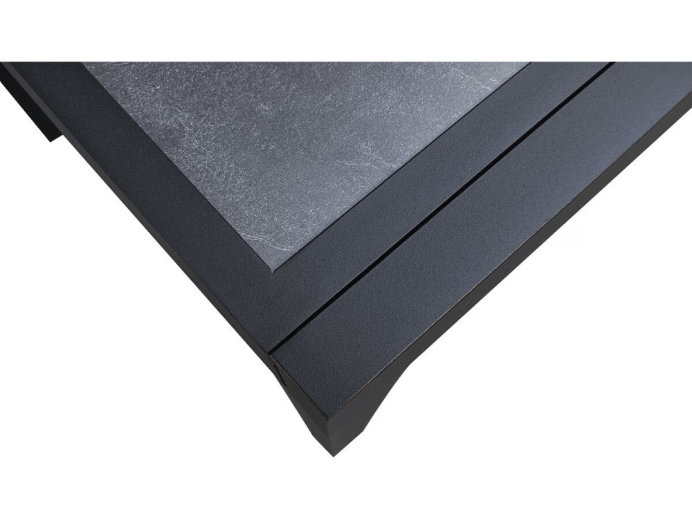 Conjunto de comedor de jardín "Lagos" - 200/320 x 105 x 76 cm - 10 sillas - Gris claro