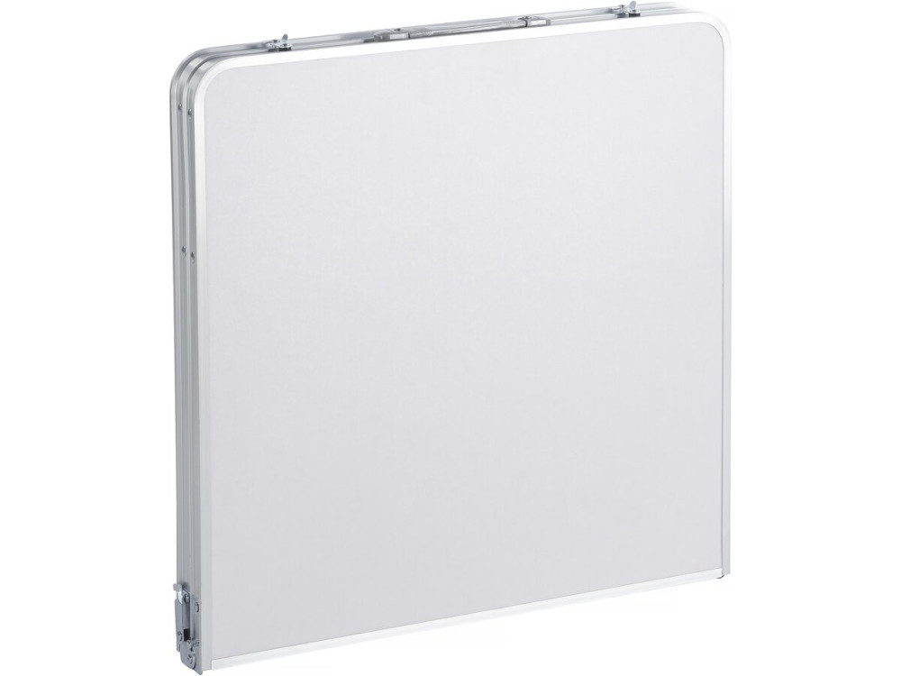 Lote de mesa de camping y 4 taburetes plegables - 125 x 60 cm - Blanco