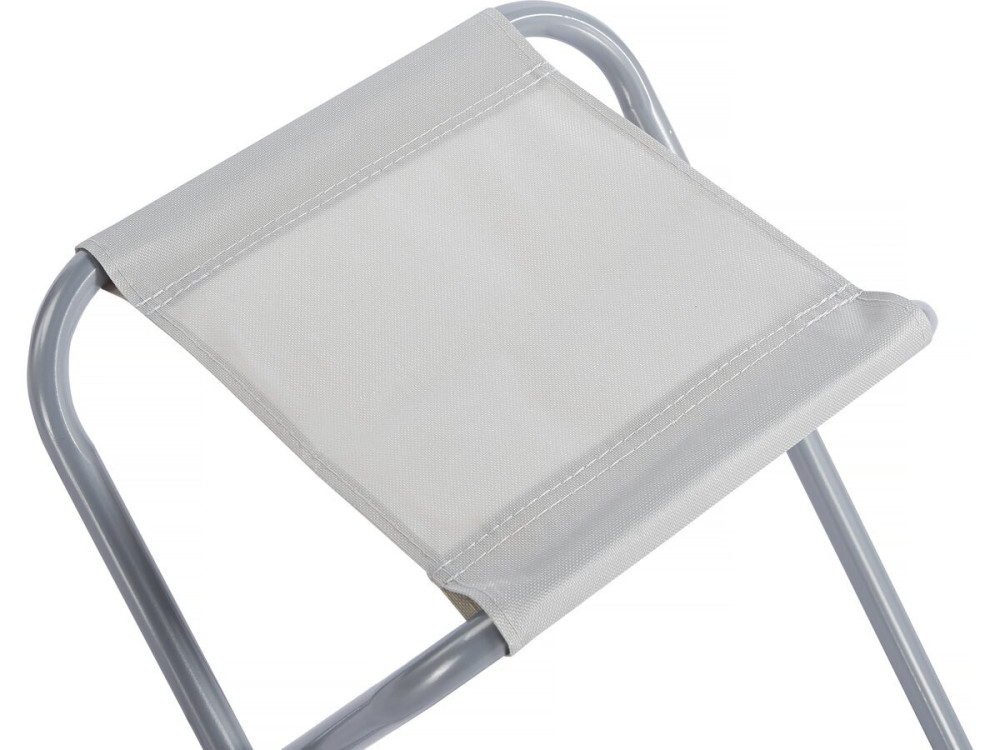 Lote de mesa de camping y 4 taburetes plegables - 125 x 60 cm - Blanco