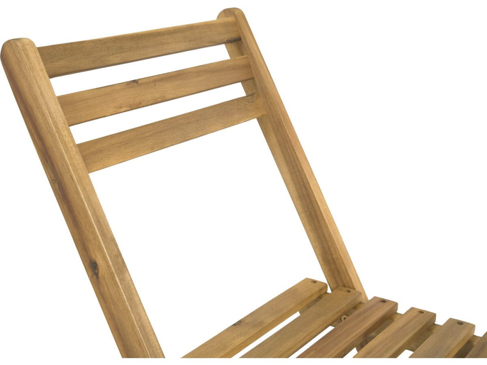 Conjunto de mesa y sillas de jardín de madera "Aldo" - 2 plazas - Marrón