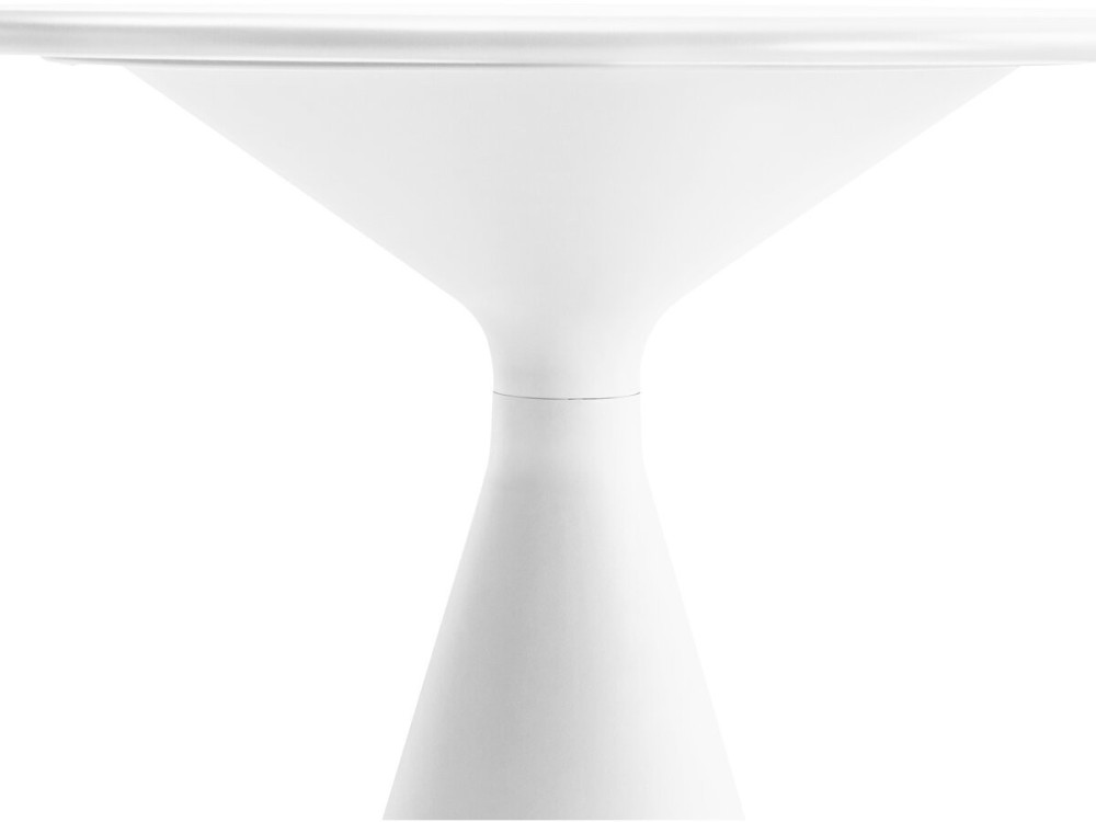 Mesa bistro apilable "Vaena" y sillas altas - 2 plazas - Blanco
