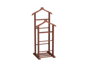 Perchero de madera "Beta" - 33 x 46 x 120 cm - Marrón