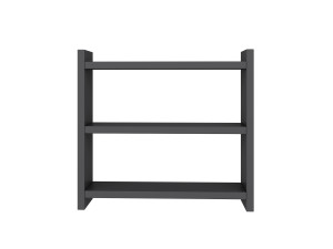 Estante de cocina de madera "Cosmic" - 44 x 10 x 40 cm - Gris antracita
