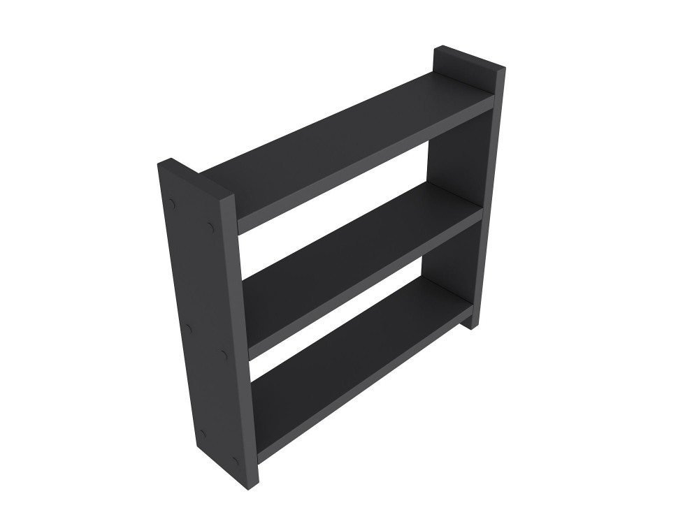 Estante de cocina de madera "Cosmic" - 44 x 10 x 40 cm - Gris antracita