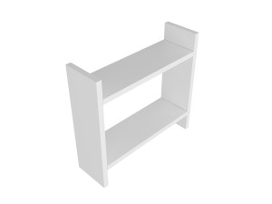 Estante de cocina de madera "Denver" - 34 x 10 x 30 cm - Blanco