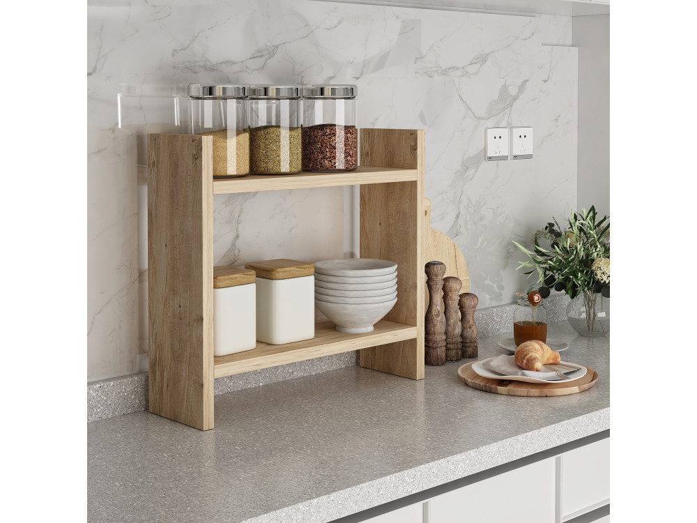 Estante de cocina de madera "Denver" - 34 x 10 x 30 cm - pino atlántico