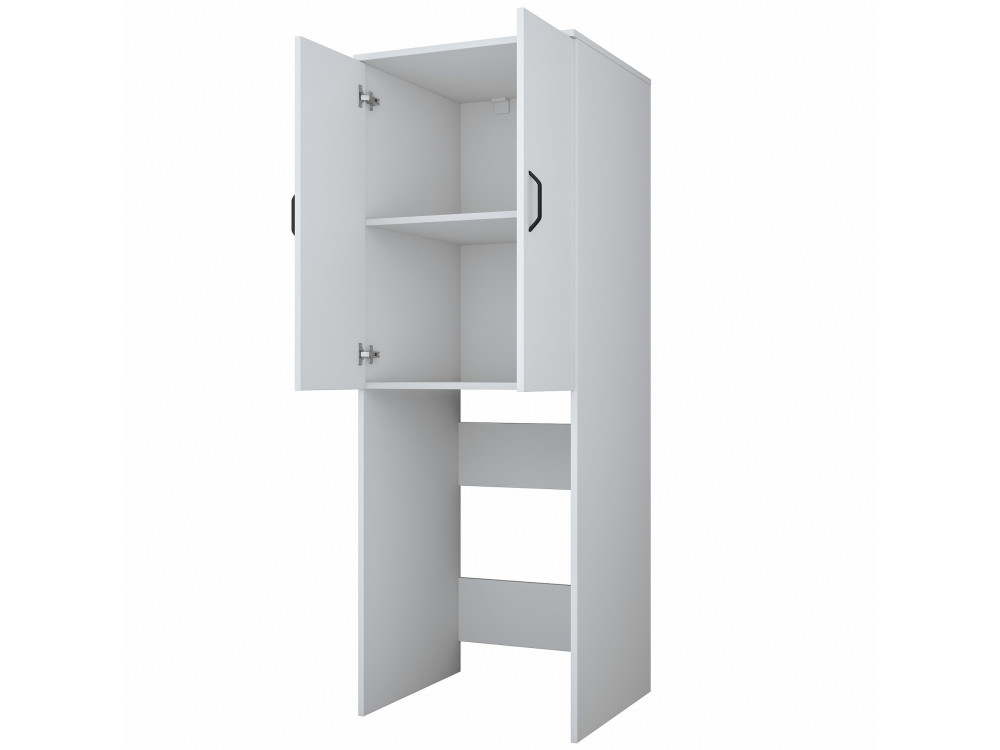 Armario de madera para lavadora "Losal" - 65 x 62 x 181 cm - Blanco