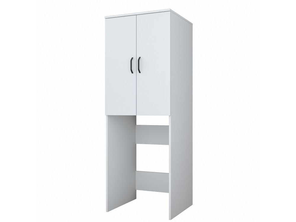 Armario de madera para lavadora "Losal" - 65 x 62 x 181 cm - Blanco