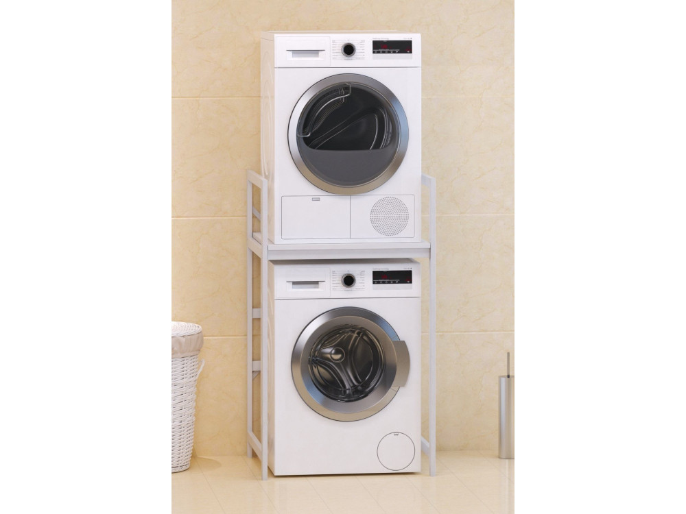 Armario metálico para lavadora "Junior" - 70 x 60 x 116 cm - Blanco