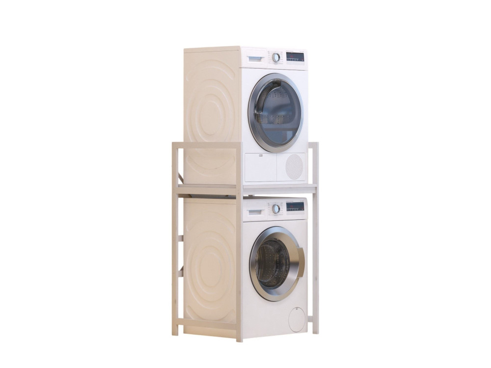 Armario metálico para lavadora "Junior" - 70 x 60 x 116 cm - Blanco