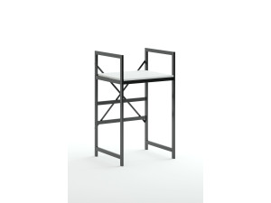 Armario metálico para lavadora "Junior" - 70 x 60 x 116 cm - Blanco