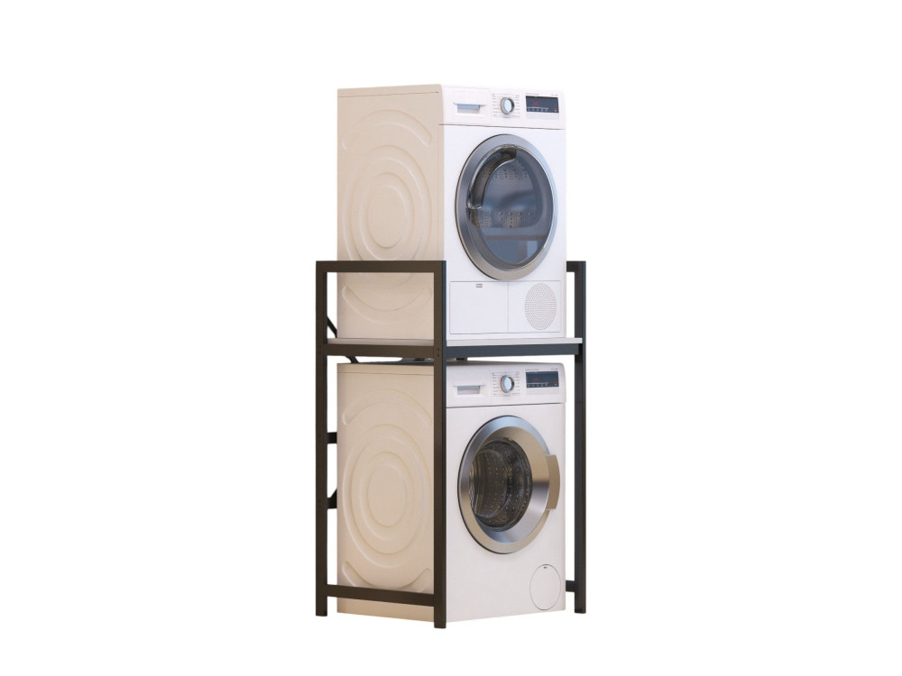 Armario metálico para lavadora "Junior" - 70 x 60 x 116 cm - Blanco