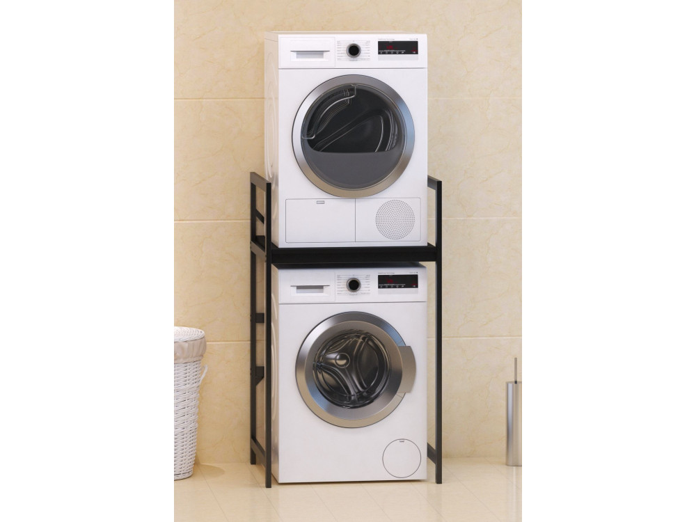 Armario metálico para lavadora "Junior" - 70 x 60 x 116 cm - Negro
