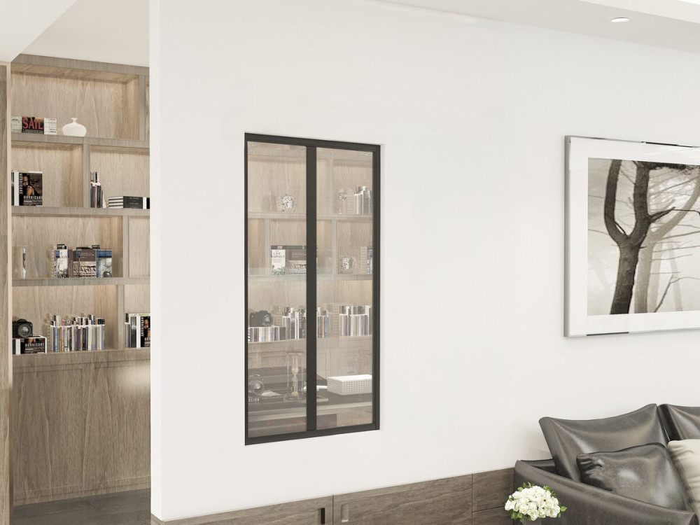Cubierta de aluminio para taller «Panorama» - 60 x 105 cm - Negro