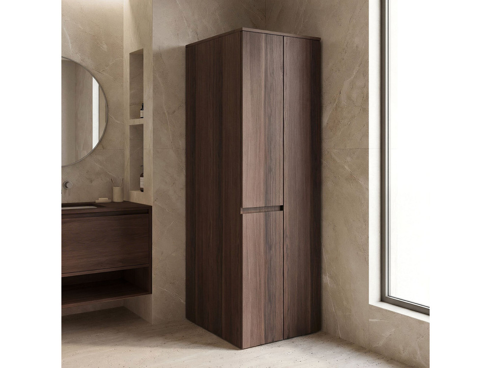 Armario de baño «Solis 60» -  cm - Nogal oscuro
