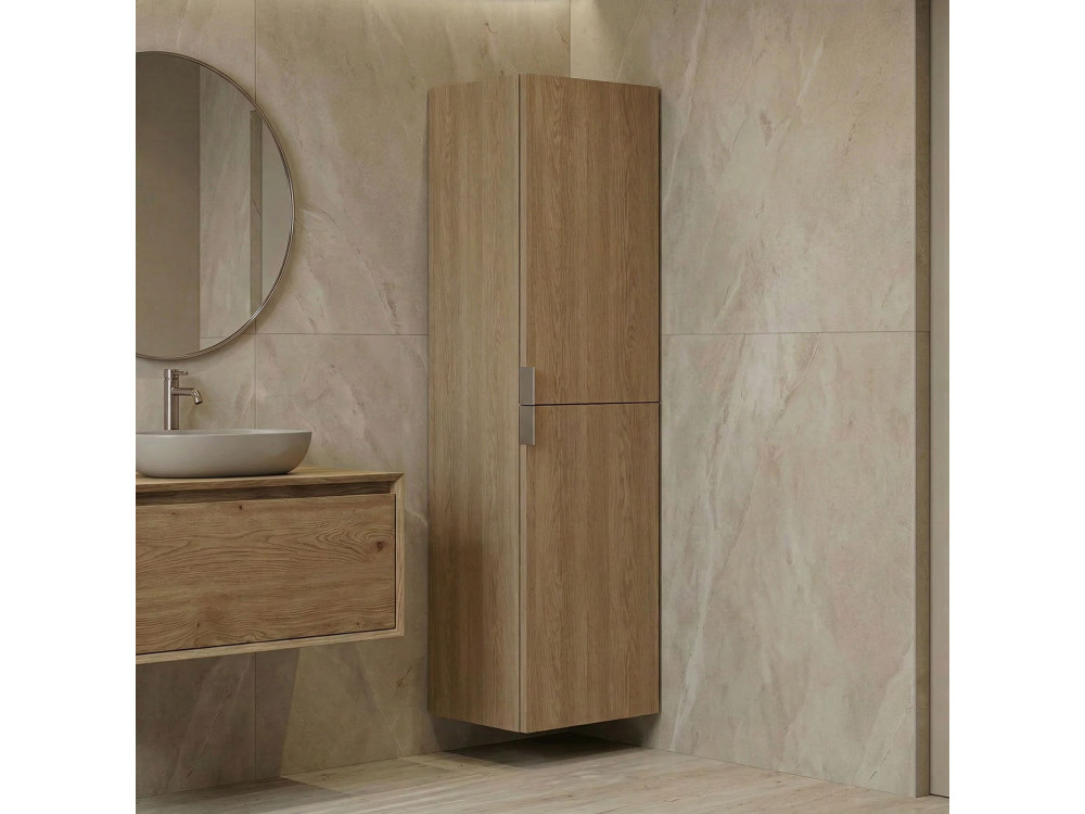 Mueble de baño «Purus Desna 40» - 40 x 32 x 138 cm - Roble Sonomo
