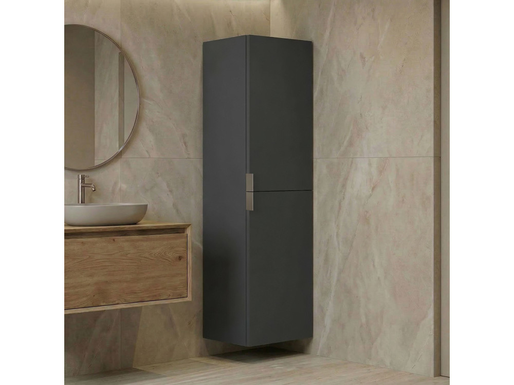 Mueble de baño «Purus Desna 40» - 40 x 32 x 138 cm - Antracita mate