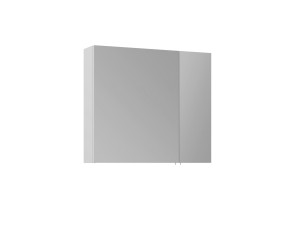 Mueble de baño con espejo «Side 80» - 79 x 16 x 66 cm - Blanco mate
