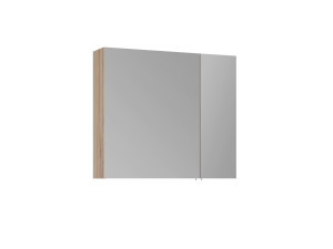 Mueble de baño con espejo «Side 80» - 79 x 16 x 66 cm - Roble