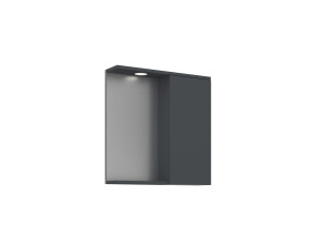 Mueble de baño con espejo «Purus 65» - 63 x 18 x 68 cm - Antracita mate