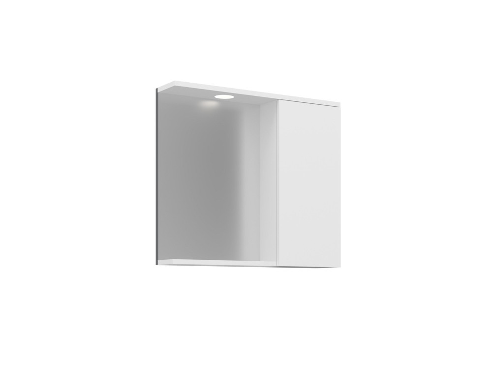 Mueble de baño con espejo «Purus 80» - 75 x 18 x 68 cm - Blanco
