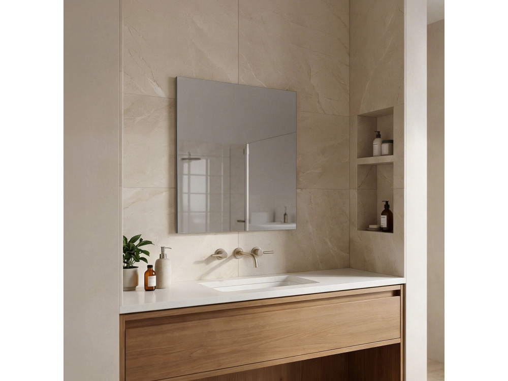 Espejo decorativo de madera «Purus 80» -  cm - Transparente