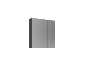Mueble de baño con espejo «Purus Desna 60» - 60 x 16 x 66 cm - Antracita mate