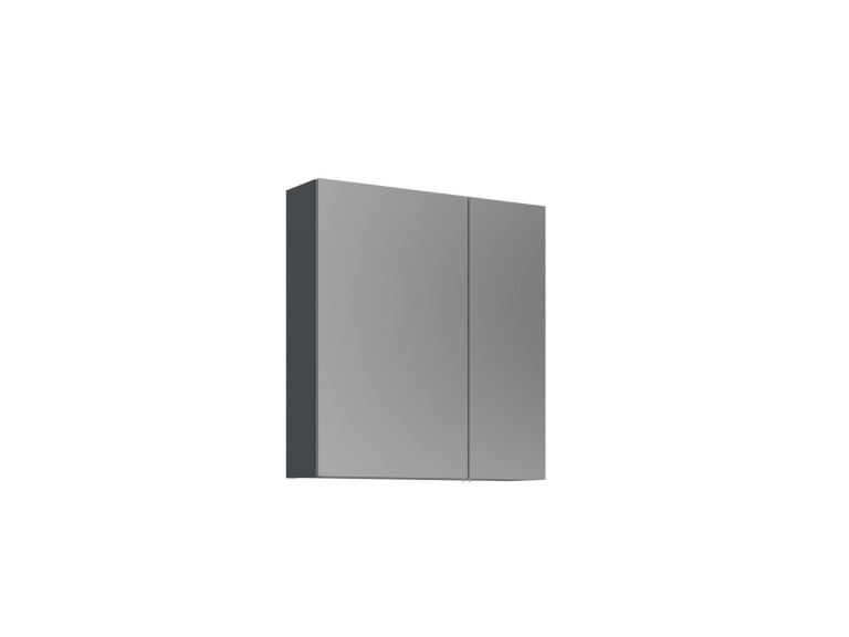 Mueble de baño con espejo «Purus Desna 60» - 60 x 16 x 66 cm - Antracita mate