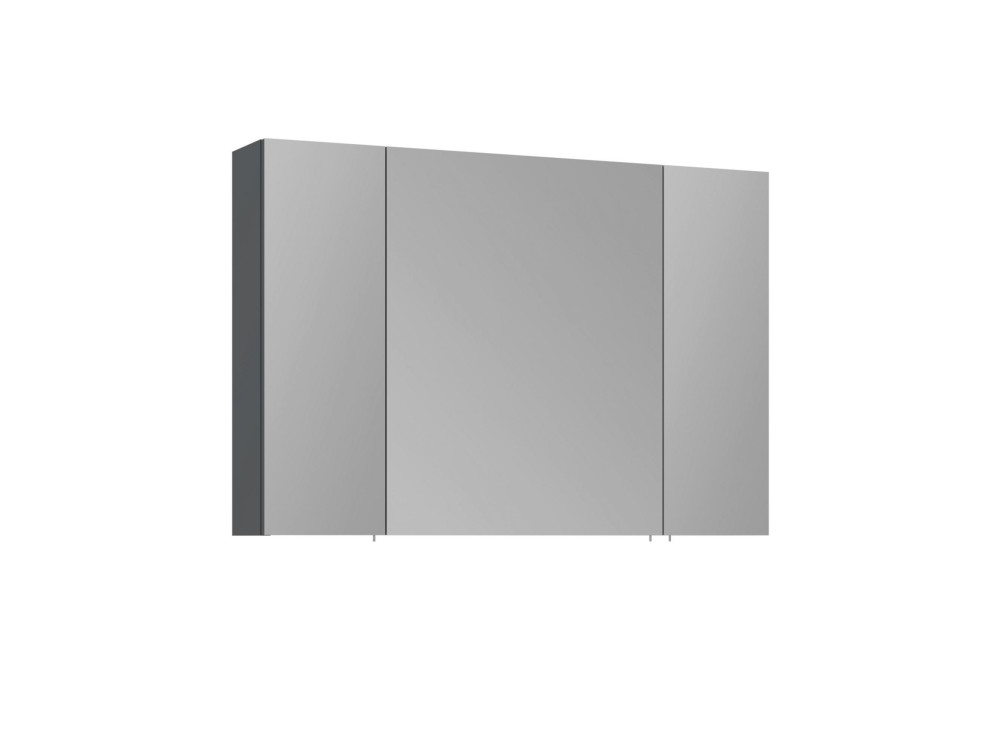Mueble de baño con espejo «Side 100» - 100 x 16 x 66 cm - Antracita mate