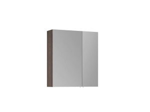 Mueble de baño con espejo «Side 60» - 60 x 16 x 66 cm - Nogal oscuro