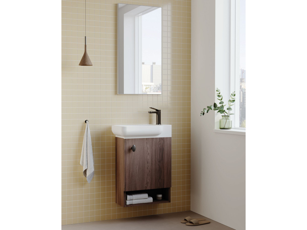 Espejo decorativo de madera «Begonya 45» -  cm - Cromo