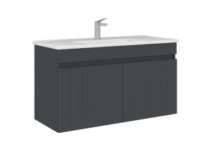 Mueble para lavabo «Tivoli 100» - 100 x 45 x 57 cm - Antracita mate