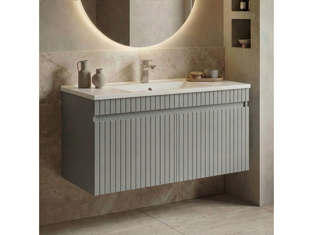 Mueble para lavabo «Tivoli 100» - 100 x 45 x 57 cm - Mate Cashmere
