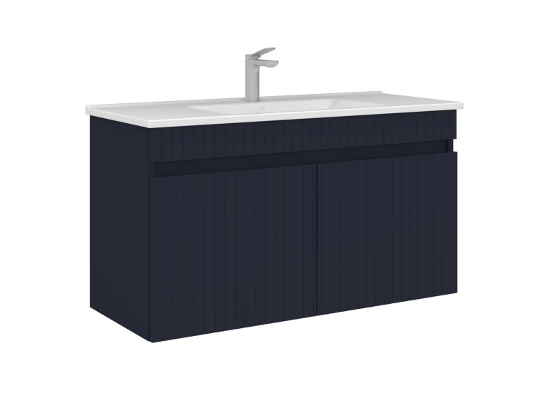 Mueble para lavabo «Tivoli 100» - 100 x 45 x 57 cm - Azul marino mate