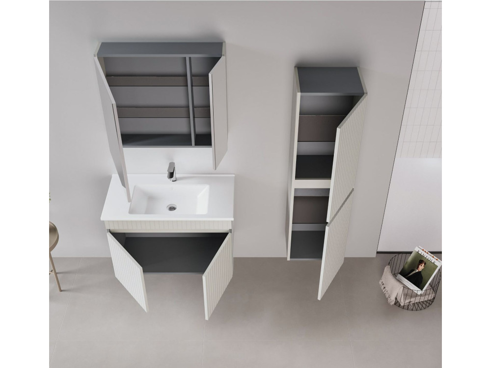 Mueble para lavabo «Tivoli 85» - 85 x 45 x 57 cm - Mate Cashmere