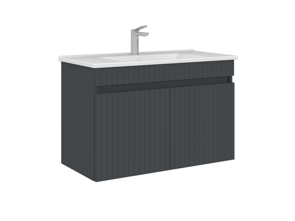 Mueble para lavabo «Tivoli 85» - 85 x 45 x 57 cm - Antracita mate
