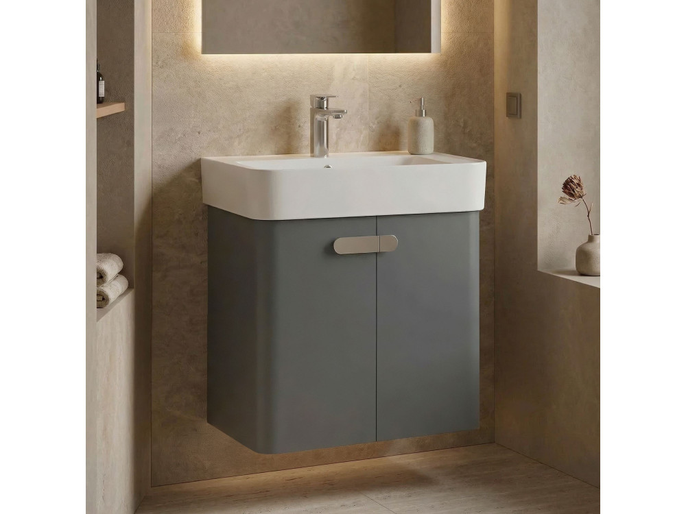 Mueble para lavabo «Orbit 55» - 55 x 38 x 62 cm - Gris