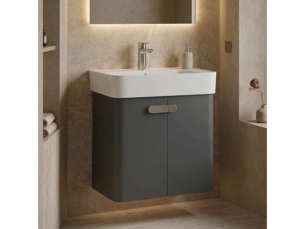 Mueble para lavabo «Orbit 55» - 55 x 38 x 62 cm - Antracita