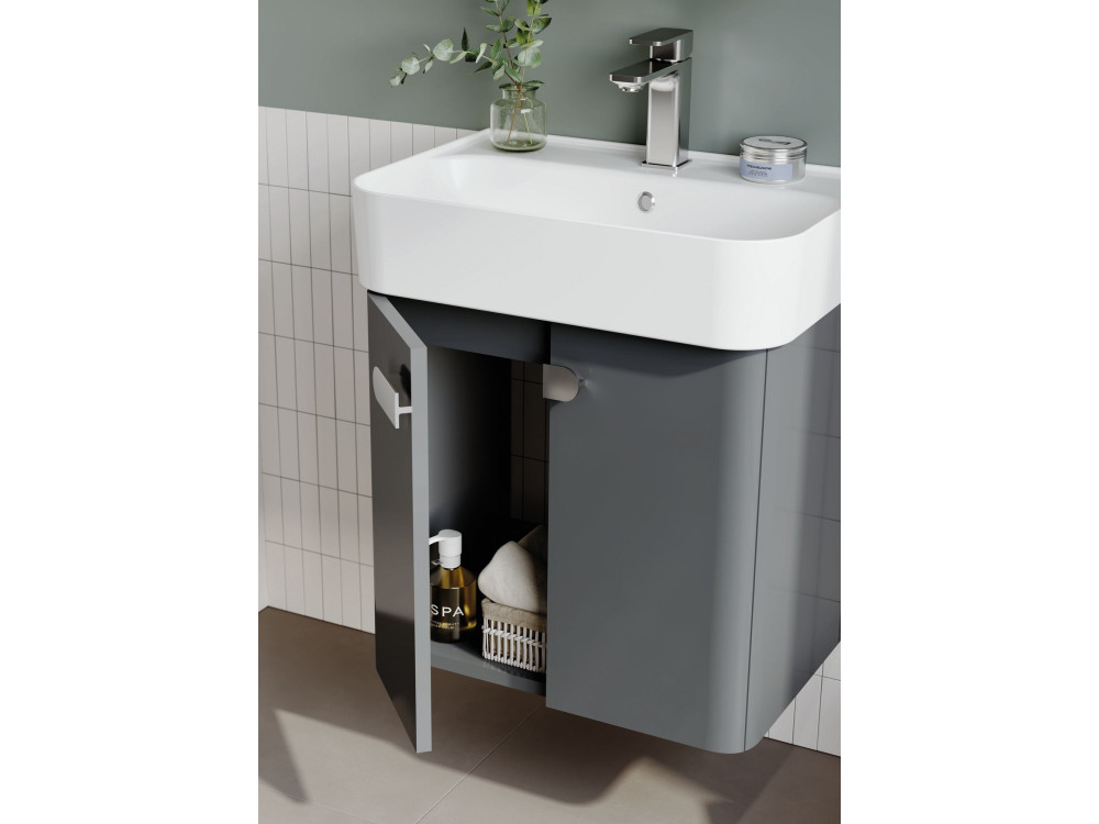 Mueble para lavabo «Orbit 55» - 55 x 38 x 62 cm - Antracita