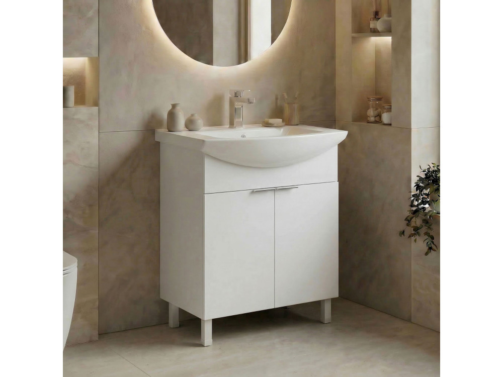 Mueble para lavabo «Purus 65» - 65 x 50 x 83 cm - Blanco