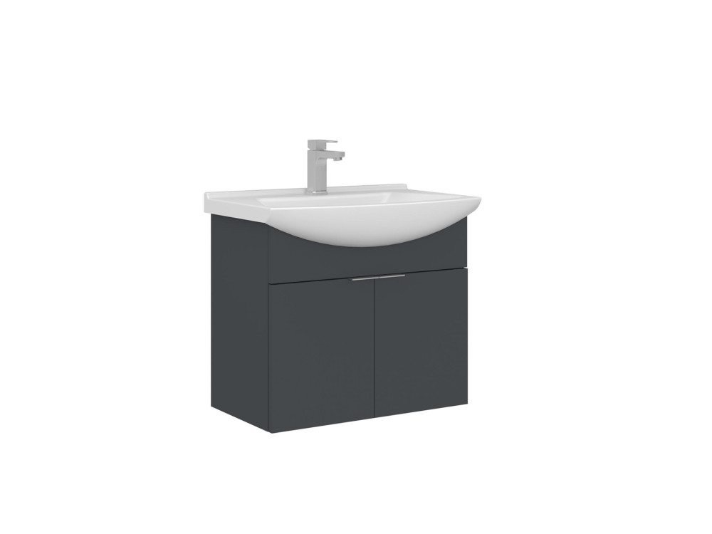 Mueble para lavabo «Purus 65» - 65 x 50 x 58 cm - Antracita mate