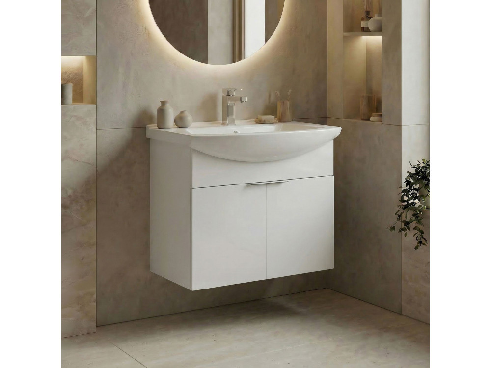 Mueble para lavabo «Purus 65» - 65 x 50 x 58 cm - Blanco