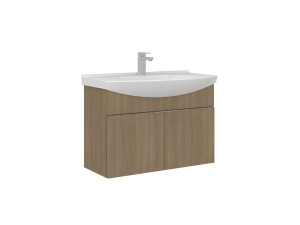 Mueble de lavabo «Purus 80» - 80 x 50 x 58 cm - Roble Sonomo