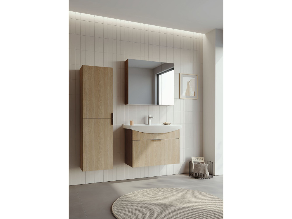 Mueble de lavabo «Purus 80» - 80 x 50 x 58 cm - Roble Sonomo
